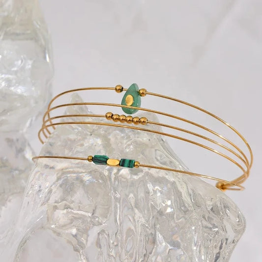 GOLD 18k gold plated CLIO BRACELET - JEWELLITA